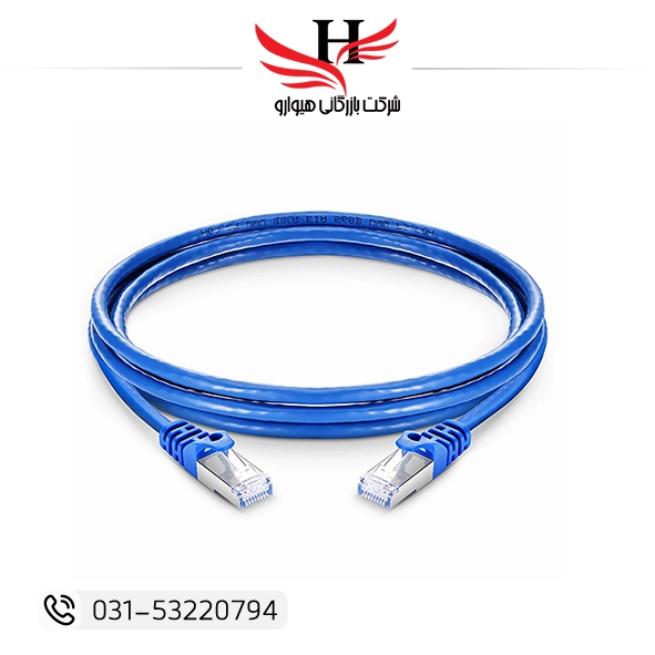 کابل شبکه XP CDT UTP CAT6 دو متری مناسب مودم و روتر با سرعت گیگابیتی